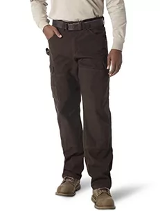 Wrangler Męskie spodnie robocze Riggs Big & Tall Ranger, Ciemny brąz, 38W x 32L - Spodenki męskie - miniaturka - grafika 1
