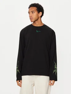 Karl Kani Longsleeve Small Signature Tribal 60240012 Czarny Regular Fit - Koszulki męskie - miniaturka - grafika 1
