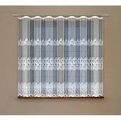 Firany - Firanka żakardowa odpasowana z wszytą taśmą marszczącą 160 x 300 cm - miniaturka - grafika 1