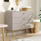 Komody dla dzieci - Komoda Kaszmir Harmony 1 - beżowo-szara - miniaturka - grafika 1