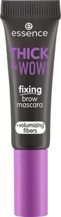 essence Thick & Wow! Fixing Brow Mascara 04 - maskara do brwi  04 Espresso Brown - Akcesoria i kosmetyki do stylizacji brwi - miniaturka - grafika 1