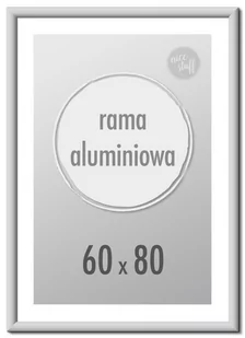 Ramka na zdjęcia 60x80 cm Ramki aluminiowe 80x60 cm srebrna - Ramki na zdjęcia - miniaturka - grafika 1