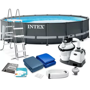 Intex Basen ogrodowy stelażowy Ultra XTR Frame 488 x 122 cm 5w1 26326 26326 - Baseny ogrodowe - miniaturka - grafika 1