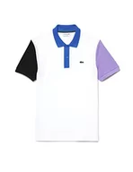 Koszulki męskie - Lacoste Męska koszulka polo PH9536, Blanc/Noir-Neva-Marina, XS - miniaturka - grafika 1