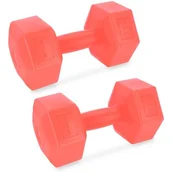 Hantle i ciężarki - Hantle SPOKEY MONSTER 2 x 5 kg Czerwony 941971 - miniaturka - grafika 1