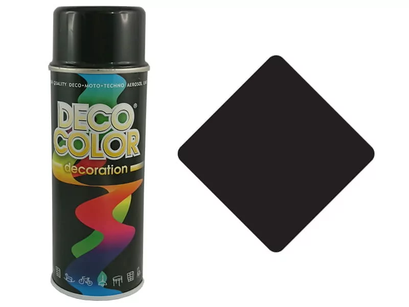 DECO Lakier Spray Czarny Połysk 400ml 13895