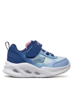 Buty dla dziewczynek - Skechers Sneakersy Ombre Deluxe 303714N Niebieski - miniaturka - grafika 1