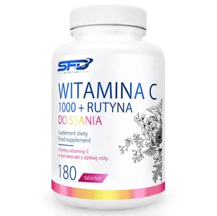 SFD Witamina C 1000 + Rutyna, 180 tabletek do ssania - >>> DARMOWA od 149zł <<<- - Witaminy i minerały - miniaturka - grafika 1