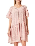 Sukienki - TILDEN Damska szeroka sukienka midi 37230912, różowa wielokolorowa, M, Różowy, wielokolorowy., M - miniaturka - grafika 1