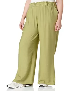 Spodnie damskie - Naf Naf Klasyczne spodnie damskie, oliwkowy, 36 PL - grafika 1