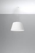 Lampy sufitowe - Sollux Lighting LAMPA wisząca loftowa OPRAWA abażurowy zwis biały SL829 - miniaturka - grafika 1