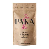 Włosy, skóra, paznokcie - Medso PaKaNa Gęste i mocne włosy Biotyna 10 mg, 100 tabletek - miniaturka - grafika 1