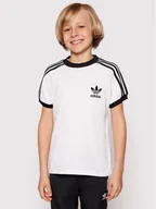 Odzież sportowa dziecięca - Adidas T-Shirt 3Stripes Tee DV2901 Biały Regular Fit - miniaturka - grafika 1