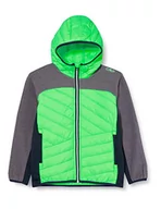 Kurtki i płaszcze dla chłopców - CMP Chłopięca Giacca Ibrida Con Imbottitura Feel Warm Flat kurtka Zielony neonowy 116 - miniaturka - grafika 1