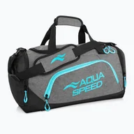 Torby sportowe - Torba treningowa AQUA-SPEED 35 l szara/niebieska - miniaturka - grafika 1