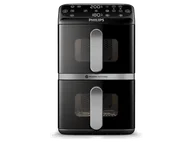 Frytkownice - Philips Ovi Stacked Dual Basket NA461/00 Czarno-srebrny - miniaturka - grafika 1