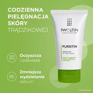 Żele do mycia twarzy - Iwostin Purritin żel do mycia twarzy 150 ml - miniaturka - grafika 1