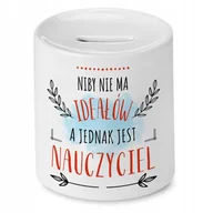 Skarbonki - Skarbonka Dla Nauczyciela Idealny Imieniny Prezent z Nadrukiem ze Zdjęciem - miniaturka - grafika 1