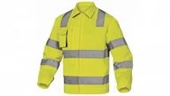 Odzież robocza - Delta Plus Ostrzegawcza bluza robocza z bawełny i poliestru kolor żóło-szary rozmiar M M2VHVJGTM M2VHVJGTM - miniaturka - grafika 1