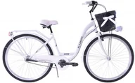 Rowery - Rower miejski 28 damski Kozbike (K25) 3biegi biały - miniaturka - grafika 1