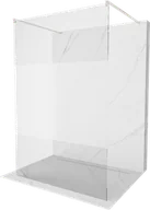Ścianki i drzwi prysznicowe - Mexen Kioto ścianka prysznicowa wolnostojąca 130 x 200 cm, transparent/szron 8 mm, nikiel szczotkowany - 800-130-002-97-35 - miniaturka - grafika 1