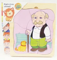 Układanki dla dzieci - Playme Drewniana układanka - Postacie męskie - miniaturka - grafika 1