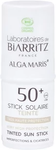 Laboratoires de Biarritz Alga Maris Krem ochronny w sztyfcie SPF 50 9 ml - Balsamy i kremy do opalania - miniaturka - grafika 1