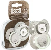 Smoczki uspokajające - LOVI SMOCZEK DYNAMICZNY ORTODONTYCZNY 2szt. 6-18 m - miniaturka - grafika 1