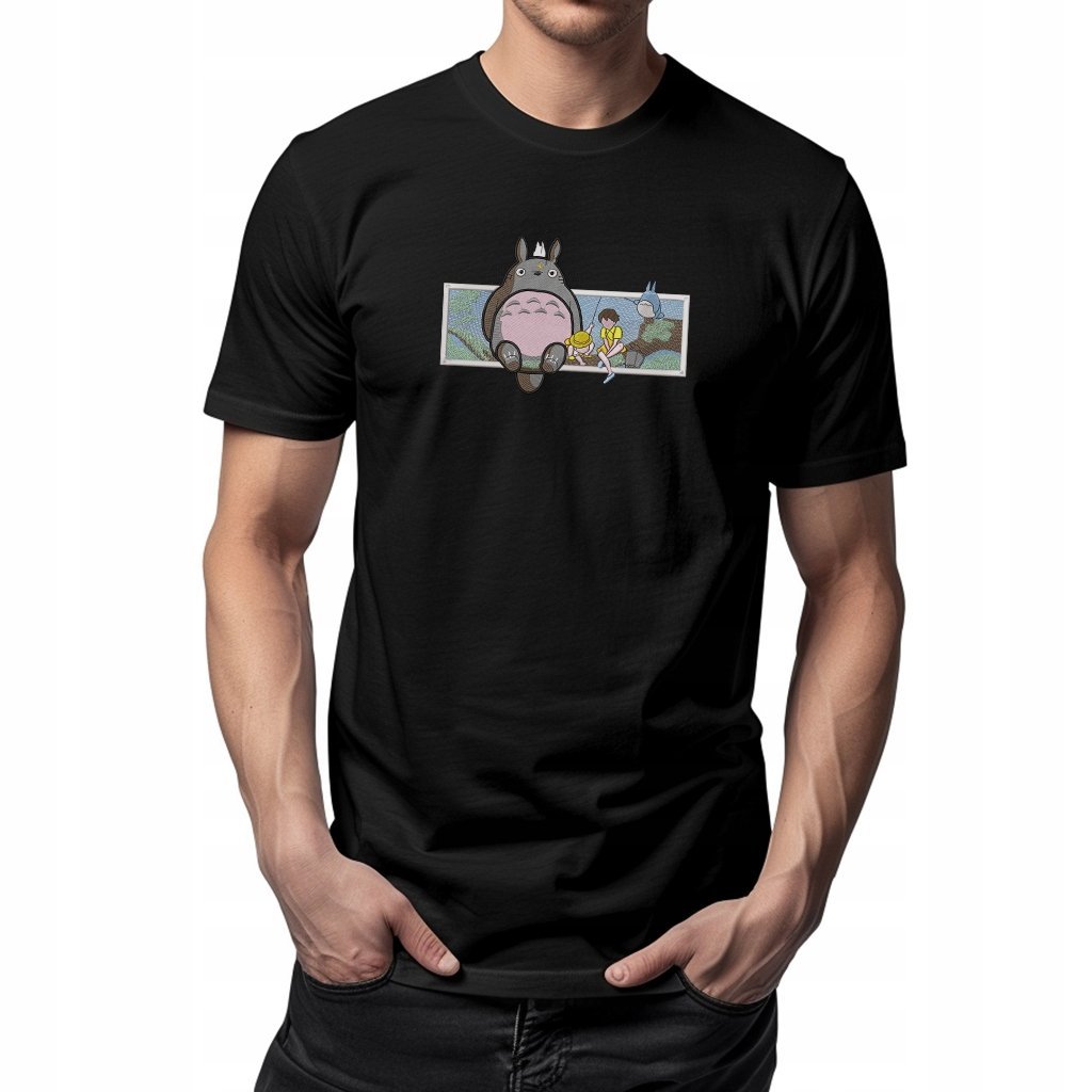 Koszulka z Haftem - Totoro|Premium, Bawełna 100% S