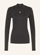Koszulki i topy damskie - Asics Koszulka Do Biegania Road Winter Seamless Z Wełną Merino schwarz - ASICS - miniaturka - grafika 1