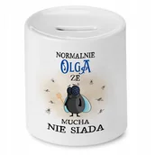 Skarbonki - Skarbonka dla Olgi na Urodziny Idealny Prezent z Nadrukiem ze Zdjęciem + Opakowanie na prezent (wzór 03) - miniaturka - grafika 1