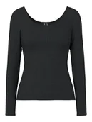 Koszulki i topy damskie - Pieces Koszulka "Kitte" w kolorze czarnym - miniaturka - grafika 1