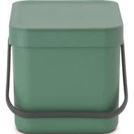 Kosze na śmieci - Brabantia Nowości Kosz kuchenny na odpadki 6l Sort&amp;Go zielony 129841 129841 - miniaturka - grafika 1