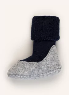 Falke Skarpety Antypoślizgowe Cosyshoe Z Wełny Merino blau - Skarpetki damskie - miniaturka - grafika 1