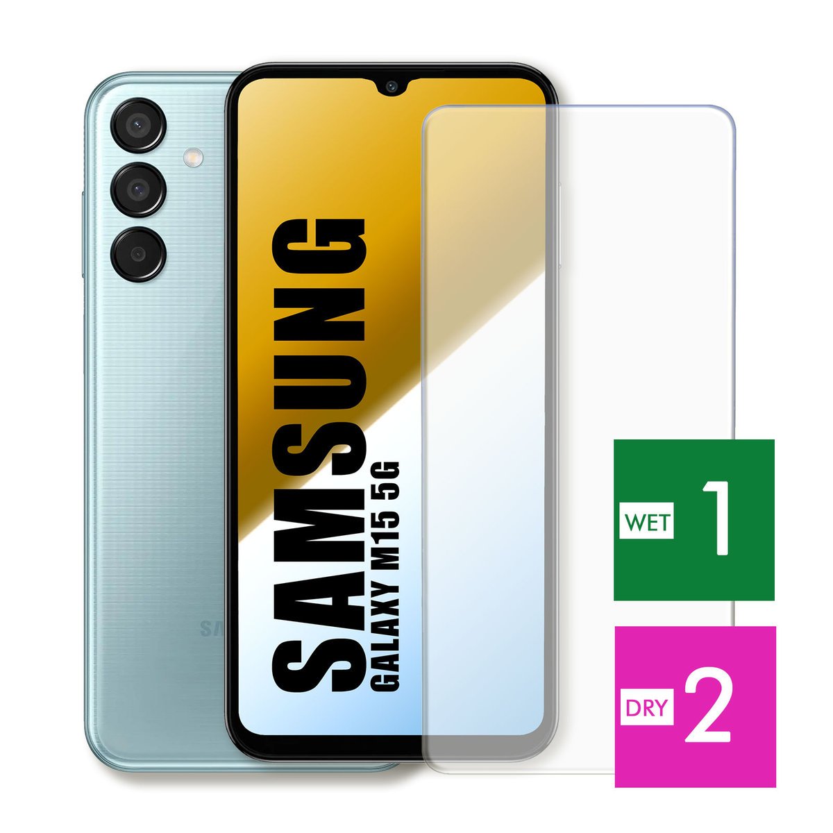 WZMOCNIONE SZKŁO DO SAMSUNG GALAXY M15 5G SZYBKA HARTOWANE 9H JAKOŚĆ