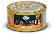 Mokra karma dla kotów - Matisse Farmina Mousse Premium z kurczakiem 85gr - miniaturka - grafika 1