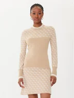 Swetry damskie - Guess Sweter W5BR24 Z3JD2 Beżowy Slim Fit - miniaturka - grafika 1