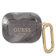 Akcesoria do słuchawek - Guess GUAPUNMK AirPods Pro cover czarny/black Marble Collection - miniaturka - grafika 1