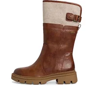 Botki damskie - Jana Softline 8-26662-41 damskie wygodne szerokie buty wodoodporne antypoślizgowe ciepłe wyściełane botki, koniak, 37 EU Weit - miniaturka - grafika 1