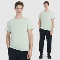 Koszulki męskie - Koszulka Męska 4F T-shirt Z Nadrukiem Regular Miętowa 4FWSS25TTSHM2239 XXL Miętowy - miniaturka - grafika 1