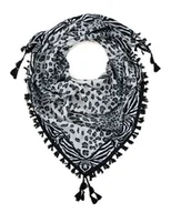 Apaszki i szaliki damskie - Chusta Damska W Panterkę Szal Szalik We Wzory Z Frędzlami Wiosenna Duża - miniaturka - grafika 1