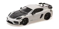 Samochody i pojazdy dla dzieci - Porsche Cayman Gt4 Rs 2021 White W/ Black Wheels 1:43 Minichamps 410069702 - miniaturka - grafika 1
