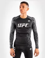 Koszulki sportowe męskie - VENUM PERFORMANCE UFC AUTHENTIC FIGHT WEEK LOONGSLEEVE BLACK - miniaturka - grafika 1