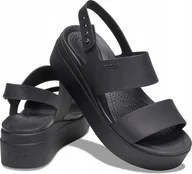 Sandały damskie - Sandały Damskie Crocs Brooklyn Na Koturnie 39-40 - miniaturka - grafika 1