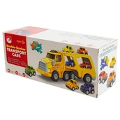 Samochody i pojazdy dla dzieci - ZABAWKA LAWETA Z SAMOCHODZIKAMI DLA DZIECI - miniaturka - grafika 1