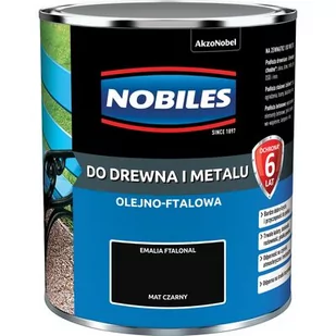 Emalia ftalowa Ftalonal Czarny mat 0,7 l NOBILES - Emalie - miniaturka - grafika 1