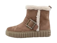 Kozaki damskie - Tom Tailor Damskie 8490050008 modne kozaki, piaskowe, 41 EU, Sand, 41 EU - miniaturka - grafika 1