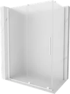 Kabiny prysznicowe - Mexen Velar kabina prysznicowa rozsuwana 140x70 cm, szron, biała - 871-140-070-31-20 - miniaturka - grafika 1