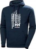 Bluzy męskie - Helly Hansen Bluza Helly Hansen Graphic Hoodie Navy Melange - miniaturka - grafika 1