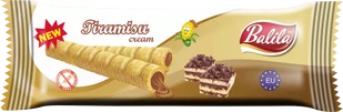 RURKI KUKURYDZIANE NADZIEWANE KREMEM O SMAKU TIRAMISU BEZGLUTENOWE 18 g - BALILA - Zdrowa żywność - miniaturka - grafika 1